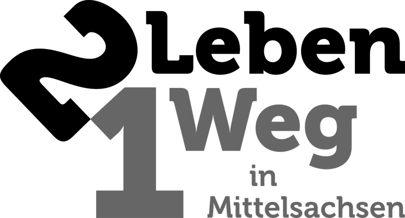 Logo: 2 Leben 1 Weg in Mittelsachsen